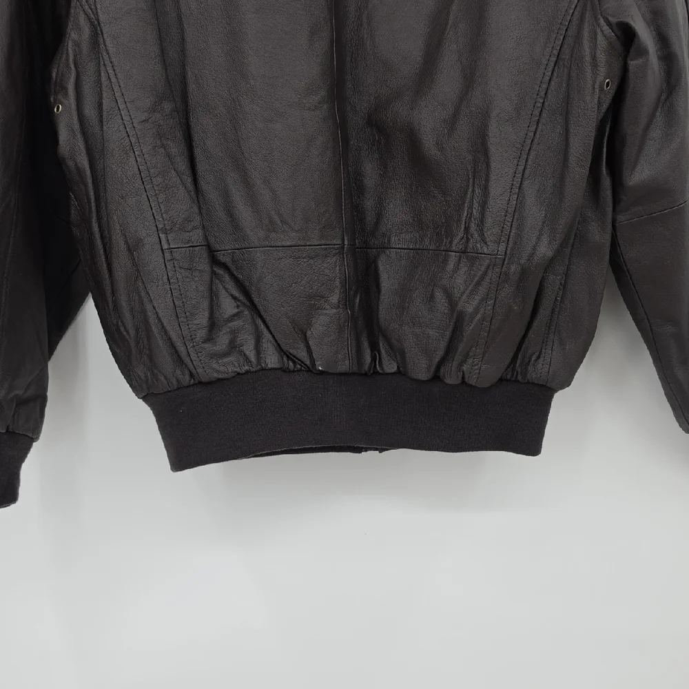 Air Force Men's Deep Brown Bomber Jacket Size L